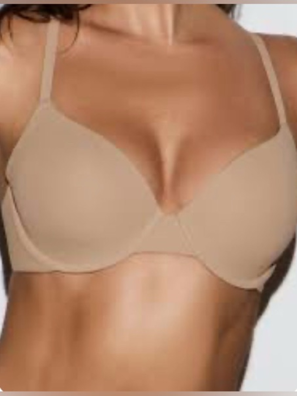 SKIMS scoop Plunge Bra in Clay